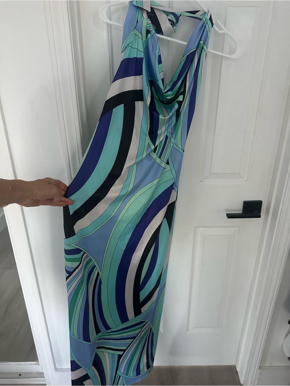 Pucci inspired 70s print maxi dress